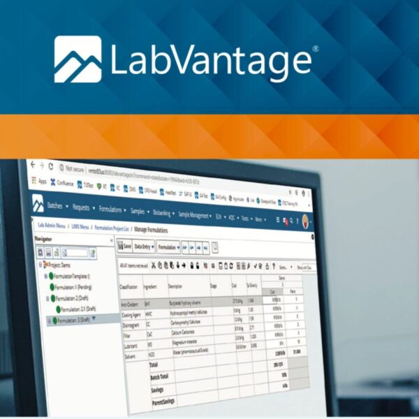 LabVantage – Express – Solution for Smaller Quality Control or Contract/Analytical Testing Labs